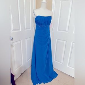 Mori Lee Royal Blue Bridesmaid Dress